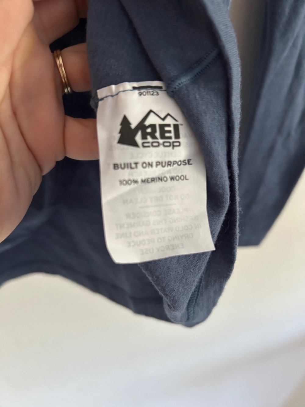 REI Women’s Merino wool base layer half zip Blue Size Small - Picture 4 of 5